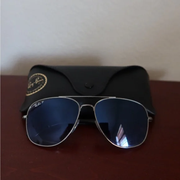Ray-Ban | Accessories | Rayban Silver Frame Sunglasses With 